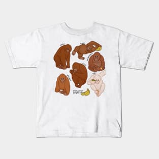 orangutan jungle school Kids T-Shirt